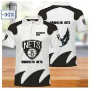 POLO SHIRT Brooklyn Nets NBA2023 Basketball Polo Shirt{trading up}