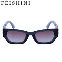 แว่นกันแดดคุณภาพดีรุ่น Feishini,ทรงแคทอายผู้หญิง UV400แบรนด์หรูวินเทจแฟชั่นอินเทรนด์แว่นตาป้องกันรังสี UV แคบ