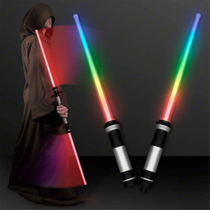 23new-2-pcs-set-lightsaber-toys-for-children-saber-luminous-jedi-sabre-laser-sword-light-up-led-flashing-lightstick-glow-in-the-dark