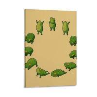 【CC】☊  Frog Salutation (No Arrow) Canvas Painting ornaments for home room decors aesthetic