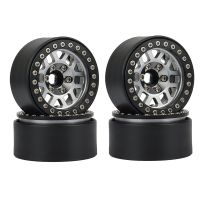 THLA3P 4PCS 1.9 Metal Beadlock 12 Hole Wheel Hub Rims for 1/10 RC Crawler Axial SCX10 90046 AXI03007 Traxxas TRX4 D90