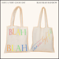 TWENTYFIFTH Rainbow Blah Blah Tote Bag