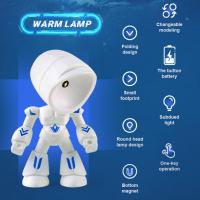 【Awakening,Young Man】Folding Mini Led Table Light Hero Cartoonman Shape Night Light Desktop Ornament DIY โคมไฟตั้งโต๊ะสำหรับห้องนั่งเล่นเทศกาลของขวัญ