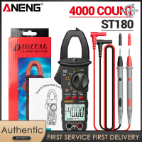 ANENG ST180 4000 Counts Digital Clamp Meter มัลติมิเตอร์มัลติมิเตอร์ AC DC แรงดันไฟฟ้า AC Current Meter NCV เครื่องทดสอบ Universal Tester Current Clamp Tester -30 ~ 1000 °C อุณหภูมิความต้านทานความจุความถี่ Diode การวัด