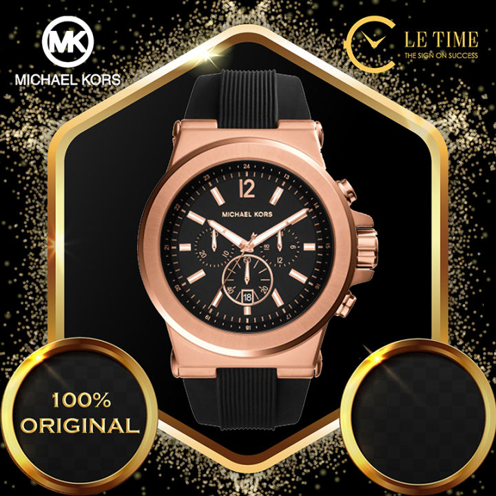 Round LuxuryPremium Michael Kors Men Rose Gold Analog Watch