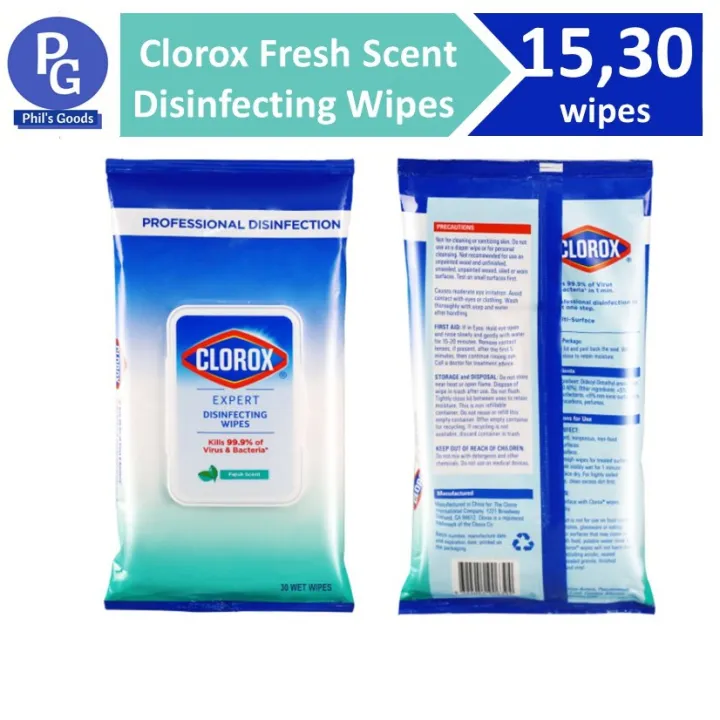 Clorox Expert Disinfecting Wipes Fresh Scent 30 Wipes Lazada Ph 3052