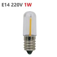 ไฟไฟ Led E14ขนาดเล็กสำหรับตู้เย็นไฟหลอดไฟตู้เย็น Ac220v Smd ไฟแสดงสถานะ3W สำหรับตู้แช่แข็งเครื่องเย็บผ้ารัง