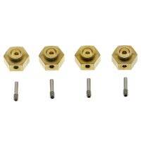 12MM Extended Wheel Hex Heavier Brass Adapter for Axial SCX10 III AXI03007 Capra 1.9 UTB RC Crawler Replacement 6Mm