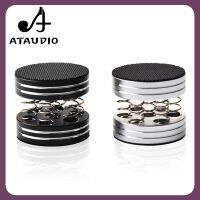 ATAUDIO ปุ่มรับแรงกระแทกทำจากอัลลอย4อลูมิเนียม PCS มีสปริงแผ่นกันชนขาตั้งเสียงไฮไฟมีปุ่มพรมเช็ดเท้าเครื่องขยายเสียง CD เพลง