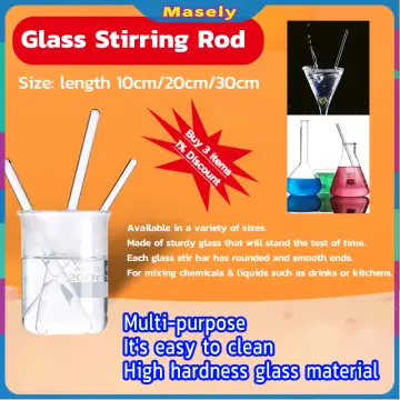 7mm Lab Stirring Rod 12 Inch Length Rounded Smooth Ends Stirring Rod Glass  Stir Bar for Lab Kitchen Science Education - China Glass Stirring Rod, Glass  Stri Bar