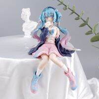 Anime Hatsune Miku PVC Figure Sit Model Toy Statues Home Decoration Xmas Christmas Gift