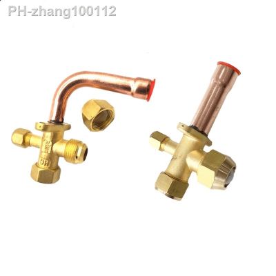 Copper Tube 3 Ways Air Conditioner Angle Stop Valve Fitting