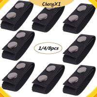 CHONGXI 1/4/8Pcs ทนทาน กลางแจ้ง สแนปคู่ หัวเข็มขัด สายรัดไนลอน งานหนัก เข็มขัดนิรภัย