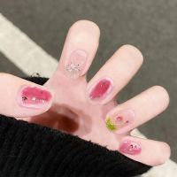 [COD] painting smudged wearing nail pieces finished shiny fragments manicure patch easy to and short versatile fake stickers