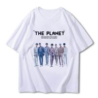 เสื้อยืดคุณภาพดี [NEW!!]​เสื้อยืดสกรีน | หมวกปักลาย  BTS THE PLANET  สินค้าแฟนแมด （S-5XL）S-5XL