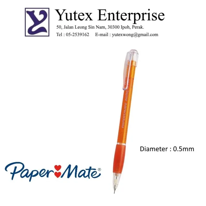 PAPERMATE PACER 100 MECHANICAL PENCIL 0.5MM Lazada