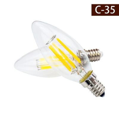 【✱2023 HOT✱】 lan84 E14ไส้หลอดไฟ Led หลอดไฟของเอดิสันย้อนยุค220V-240V หลอดไฟ C35 C35l แก้วหลอดไฟเทียนสไตล์วินเทจ