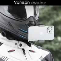 ♝✼ Vamson for Go Pro Accessories Motorcycle Helmet Chin Mount Curved Mount for Insta360 X3 One X2 GoPro Hero 10 9 8 7 6 Accessories