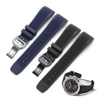 suitable for IWC Portuguese Nautical Elite Chronograph Watch Series Folding Buckle Mens Rubber Silicone Watch Strap 22mm