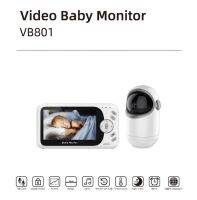 พร้อมส่ง Baby Monitor VB801 4.3นิ้ววิดีโอคืนวิสัยทัศน์ดิจิตอลแพนเอียงหมุนเสียงไร้สายการเฝ้าระวังวิดีโอกล้อง