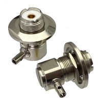 【LZ】﹉❀☽  UHF Fêmea Jack Conector Bulkhead Ângulo direito de solda RF Coaxial Connector Terminais de fio RG174 RG316 LMR100 rádio do carro 1pc