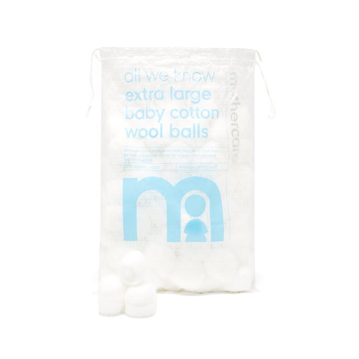 สำลีก้อน mothercare all we know extra-large baby cotton wool balls - 60 pack DA364