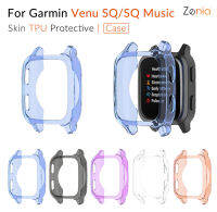 Zenia ที่มีสีสัน TPU ผิวเปลี่ยนเคสครอบป้องกันสำหรับ Garmin Venu SQ Music กีฬาอุปกรณ์เสริมสำหรับนาฬิกาอัจฉริยะ