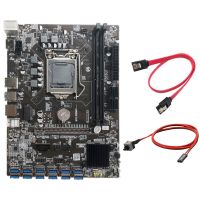 B250C เมนบอร์ดสำหรับทำเหมือง12 PCI-E มาเธอร์บอร์ดสำหรับ USB3.0 LGA 1151 DDR4พร้อมสายเคเบิ้ล SATA + สายสวิตช์สำหรับทำเหมืองแบบ BTC