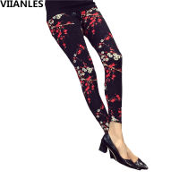 【cw】VIIANLES Print Flower Leggings y Legins Push Up Plaid Fashion Summer New itness Leggin High Waist