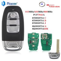 YIQIXIN Smart Remote 315/433/868Mhz For Audi A4 S4 A5 S5 Q5 3 Button Car Key 8T0959754 C/G/D/J 8K0959754D/H Keyless Go Auto Card