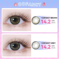 คอนแทคเลนส์สี Cofancy Brown/Grey ตาโต 14.2mm-1 คู่