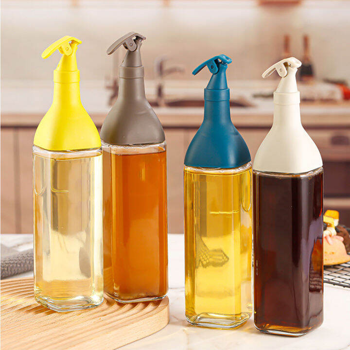 Home Zania 500ml Glass Oil, Vinegar and Sauce Dispenser, Glass Oil ...