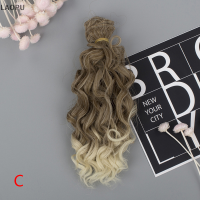 LAOPU 15*100ซม.นักแสดงสกรูผมหยิกส่วนขยายสำหรับตุ๊กตาทั้งหมด DIY hair wigs Toys