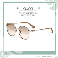 แว่นกันแดด GUCCI : GG1142SA 004 SIZE 56 MM. (SILVER-SILVER-PINK)