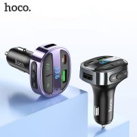 HOCO 30Ｗ PD USB Car Charger QC4.0 QC3.0 fast Charge LED Display FM Transmitter Modulator Bluetooth Handsfree Car Kit Audio MP3 Car Chargers