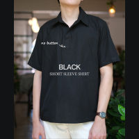 เสื้อเชิ้ตคอปกแบบสวม แขนสั้น SHORT SLEEVE SHIRT สีดำ (ฺBlack)