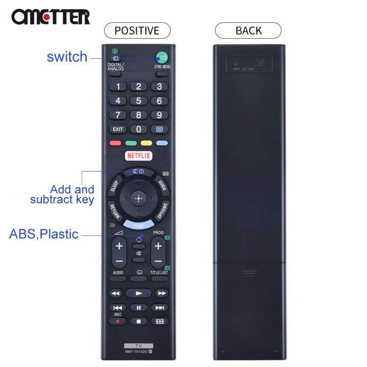 suitable-for-sony-tv-remote-control-rmt-tx102d-rmttx102d-rmt-tx101d-rmt-tx100d-kdl-32r500c-kdl-40r550c-kdl-48r550c