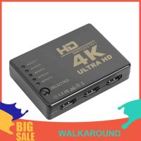 4k 2K 5x1 HDMI- สวิตช์แยก 5 อินพุต 1 เอาท์พุต วิดีโอ สวิทช์ พร้อมรีโมต 〖QYUE〗