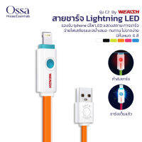 สายชาร์จ Lightning LED (รุ่น C2 UW27) สายชาร์จไลท์นิ่ง LED รุ่น C2 ระบบ IOS มีไฟ LED แสดงสถานะการชาร์จ ทนทาน ไม่โยกง่าย หมดปัญหาสายขาดใน (ของแท้ 100%)