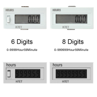 เคาน์เตอร์ดิจิตอลนับ H7ET ที่มี8หลัก6หลักจอแสดงผล LCD ไม่มีแรงดันไฟฟ้านับ DC6-36V AC110-220V 380โวลต์