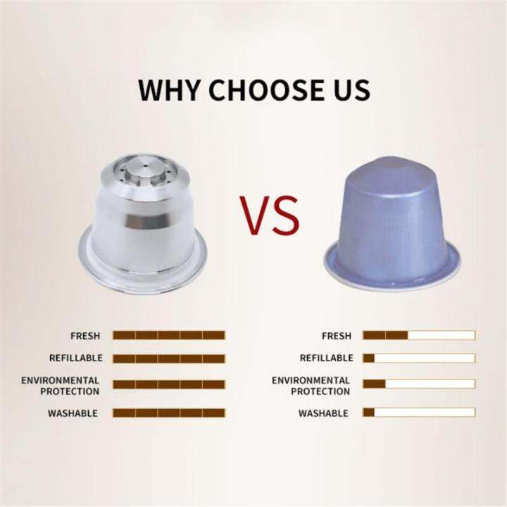 Refillable Coffee Capsules Reusable Pods Compatible With Nespresso
