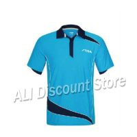 Stiga Table Tennis Clothes Sportswear Quick Dry Short Sleeved Men Ping Pong Shirt Women Sport Jerseys 75121/75141