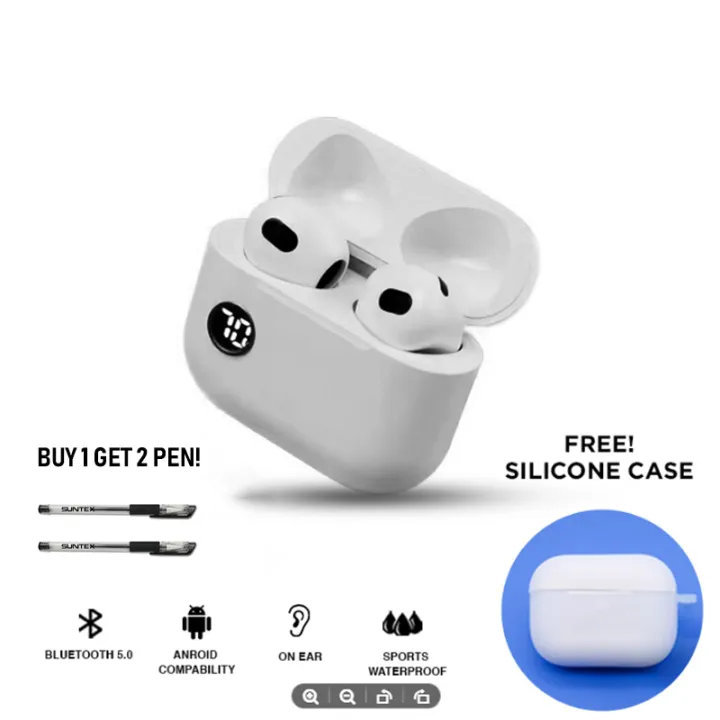 【Buy 1 get 2 Free Pen】Digital Display Airpro Pods 4 Gen True Wireless