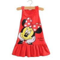 Baju Budak Dress Baby Girl Newborn Children Kids Party Sleeveless Cartoon Toddler Dresses