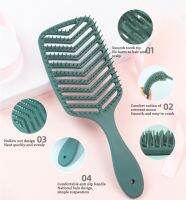 【CC】 New Wet/dry Use Anti-Static Hair Comb Small Curved With Matte Texture Handle Massage Styling Tools