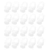 ✧☂ 200 Pcs Ceiling Hook Curtain Rod Pulley Drapery Runner Rollers Track Wheel 1.5x0.5x2.6cm White Plastic