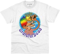 Liquid Blue Grateful Dead Ice Cream Cone Kid White T-Shirt