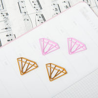 cute Stationery Office Supplies Paper clip Bookmark Creative Lovely Small Fresh Diamond Paper Clips Decorative Stationery Clips