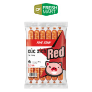 Chỉ giao HCM Xúc xích Tiệt trùng Five Star Red Xúc xích CP, xúc xích tiệt