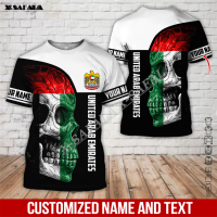 Xzx180305 skull United ARB Emirates 3D full print men Unisex t-sharp OPS tes short sleeve casual o neck mile fiber baby skin feeling